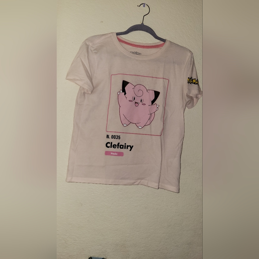 Pokemon Clafairy Pink Shirt Official